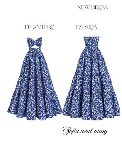 SOFIA DRESS AZUL NAVY