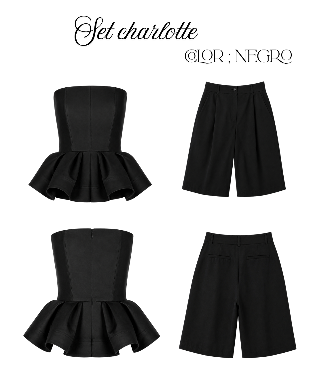 CHARLOTTE SET NEGRO