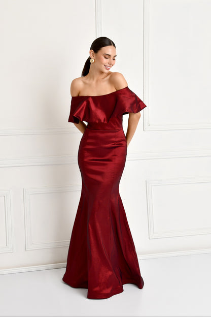 SEREA BURGUNDY DRESS