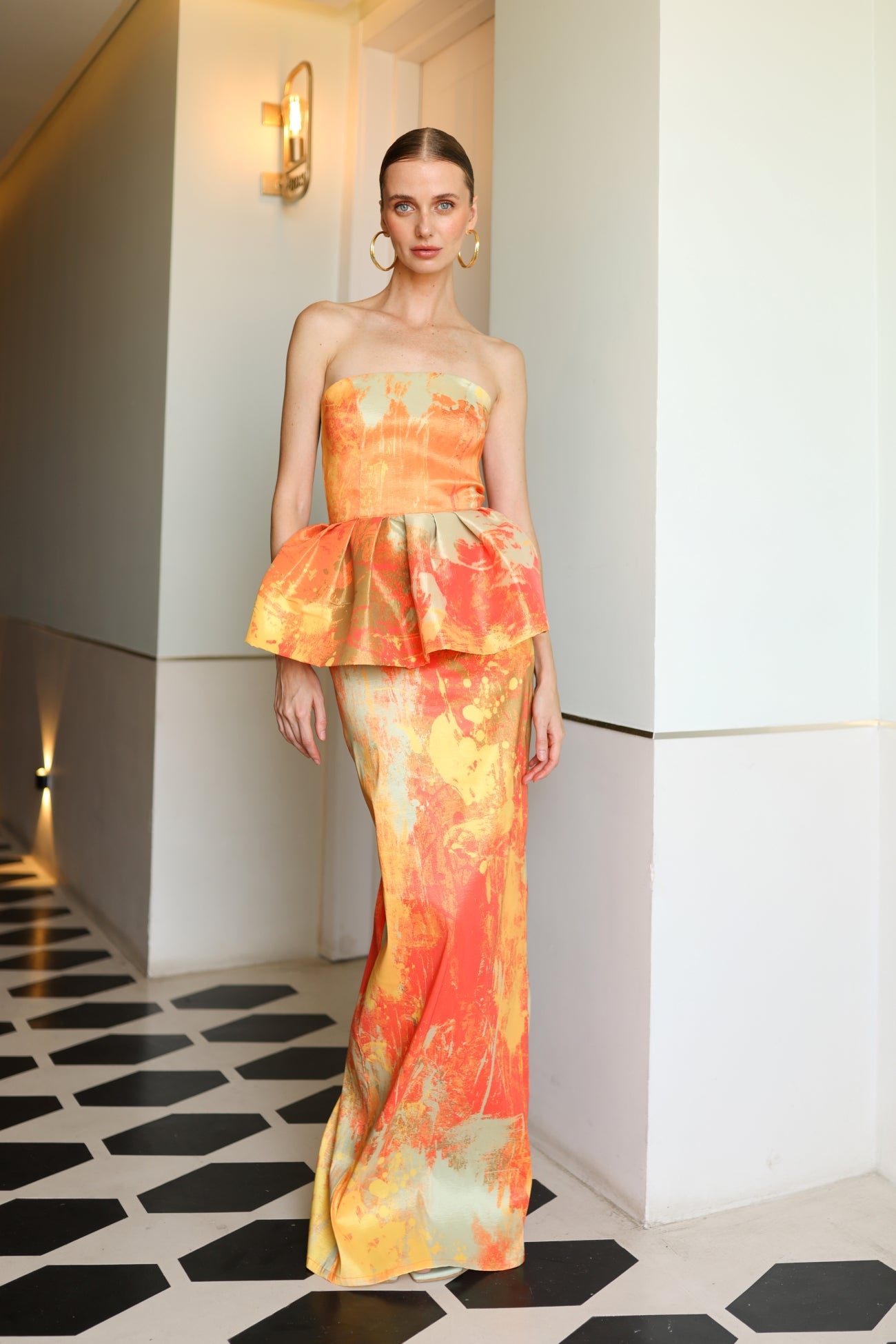 ABDARA ORANGE DRESS